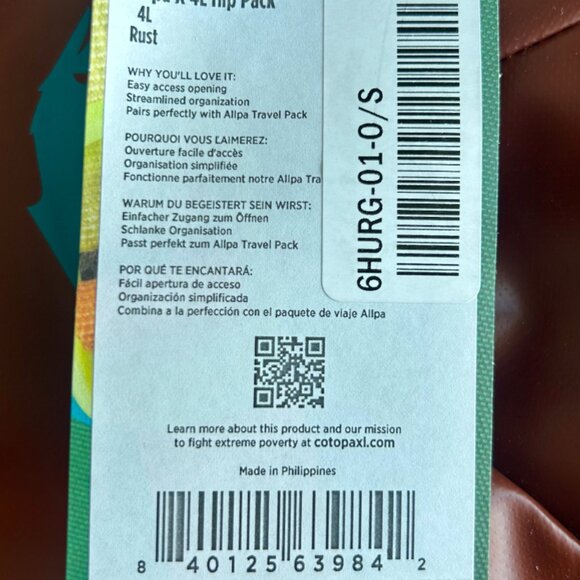 Cotopaxi Alpha X 4L Hip Pack in Rust NWT - Picture 4 of 4